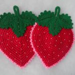 idee di design per presine a forma di fragola