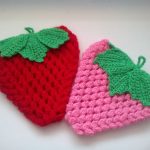 tipi di idee per sottopentola a forma di fragola