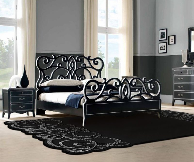 tappeti classici da comodino per il design della camera da letto foto