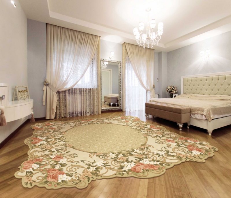 tappeti classici da comodino per il design della camera da letto