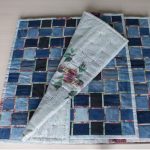 Tappeto da comodino fai da te con vecchi jeans