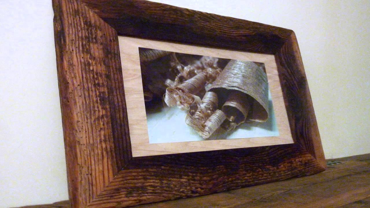 cornice per foto in legno