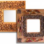 cornice per foto realizzata con materiali di scarto