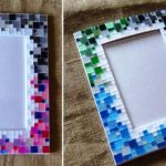 Recensione fotografica di una cornice per foto realizzata con materiali di scarto