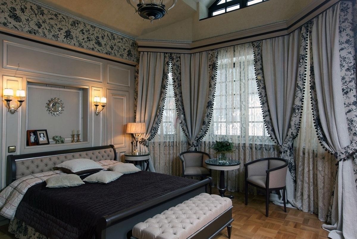 tende per camera da letto neoclassiche