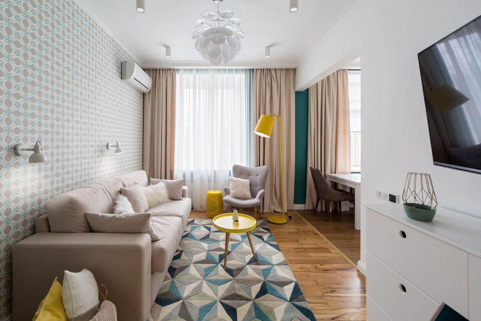 foto di design di tende beige