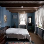 decorazioni fotografiche con tende grigie