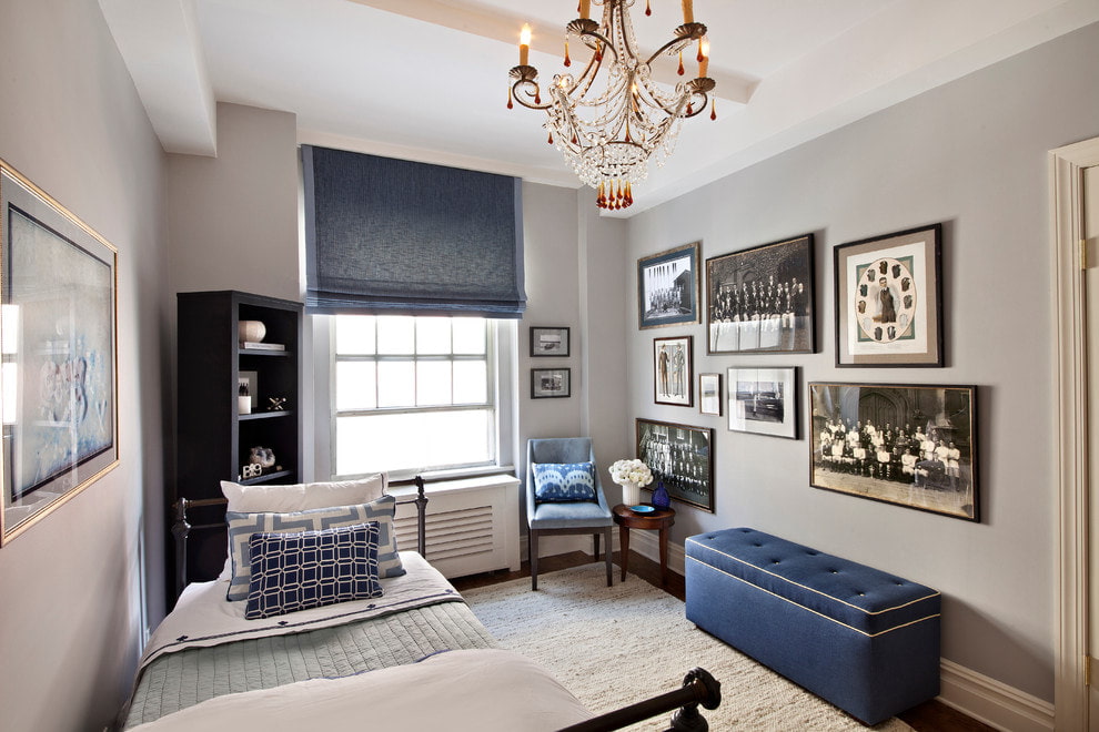 idee per decorazioni con tende blu