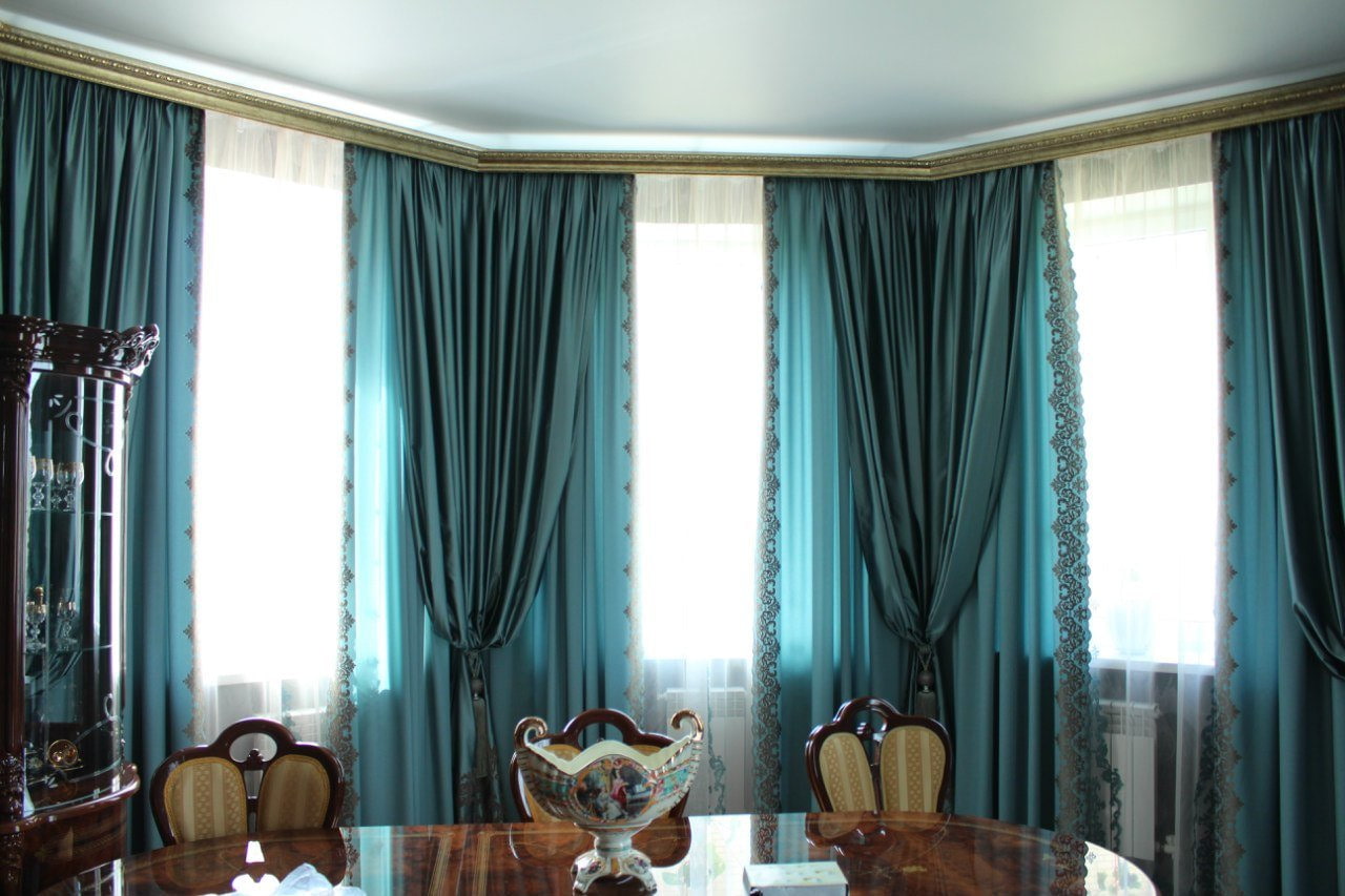 idee per tende blu