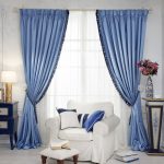 tende blu per interni