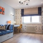 foto di design per tende per la cameretta di un bambino