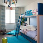 foto di design per tende per la cameretta di un bambino