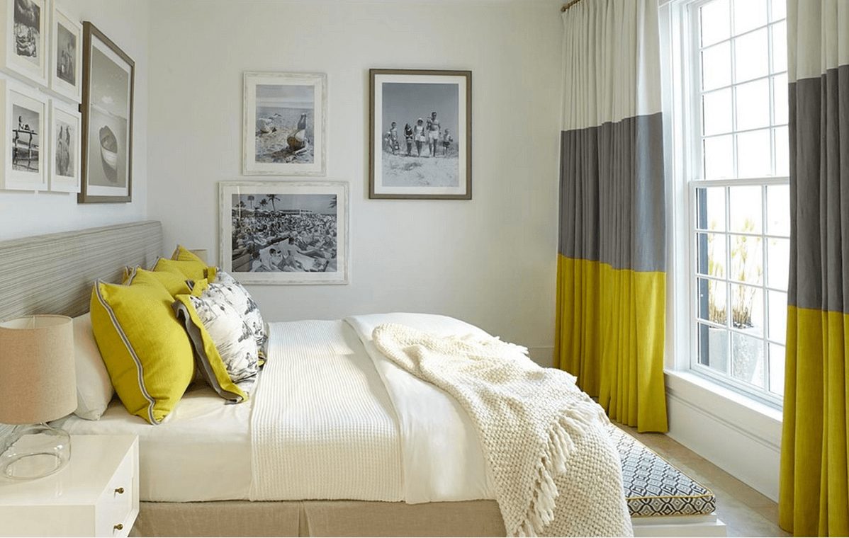 tende combinate per la camera da letto