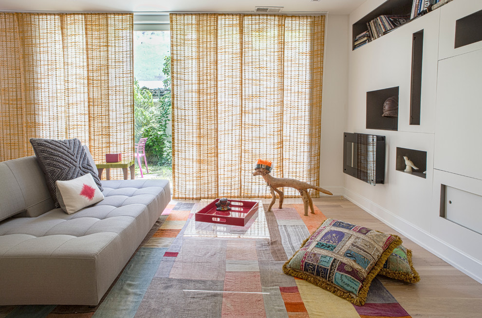 decorazioni con tende gialle