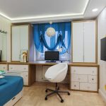 idee di design per tende blu