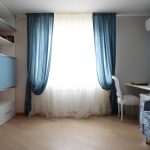 foto di design di tende blu