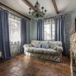 idee di design per tende blu