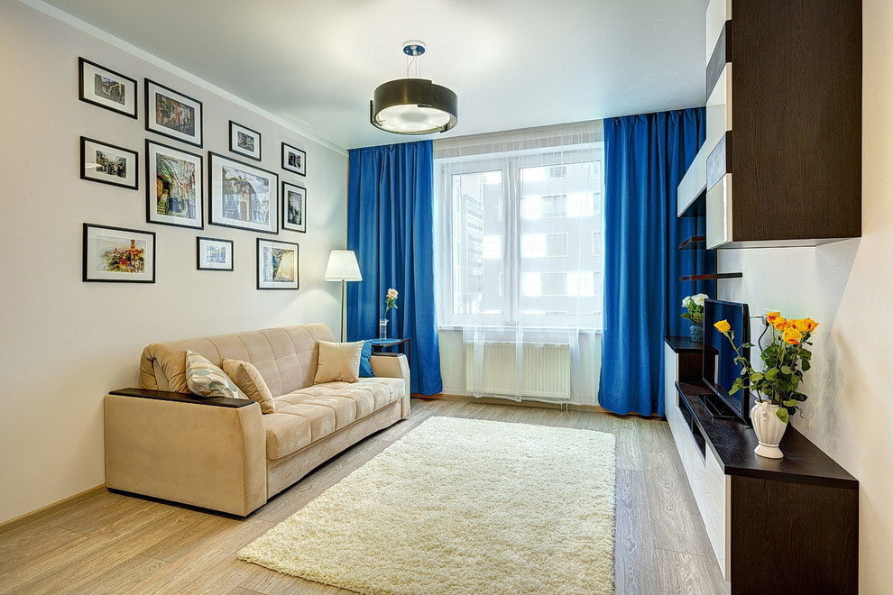 idee per decorazioni con tende blu
