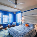 decorazione tende blu