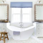 tende blu per il bagno