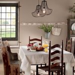 idee per la decorazione del tavolo con tovaglia