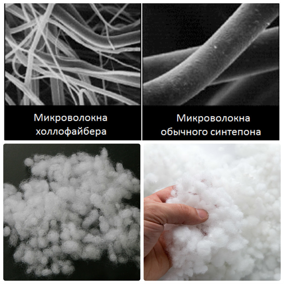 fibre di imbottitura sintetiche e holofiber