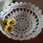 disegno di tovaglioli inamidati lavorati a maglia
