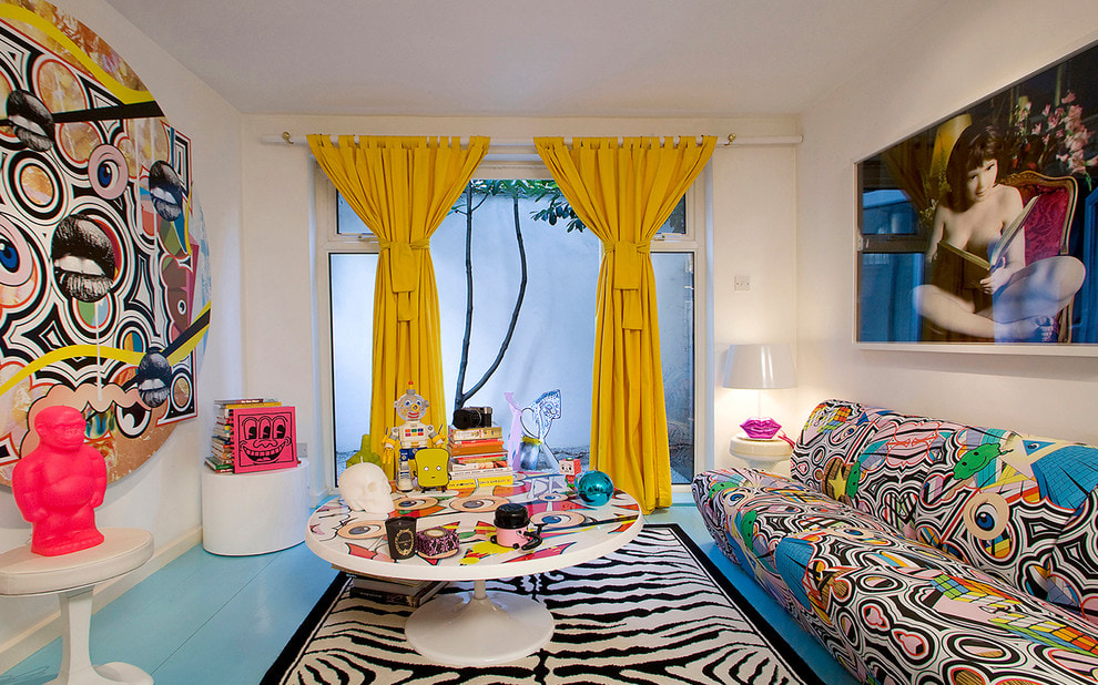 idee di design per tende gialle