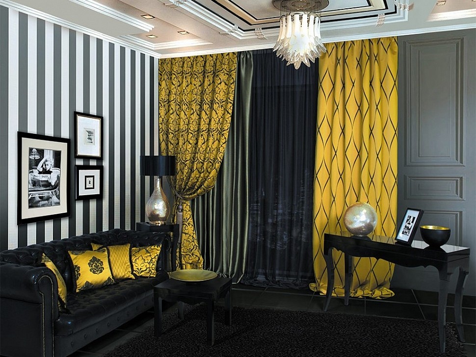tende dorate art déco