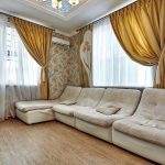 design di tende dorate