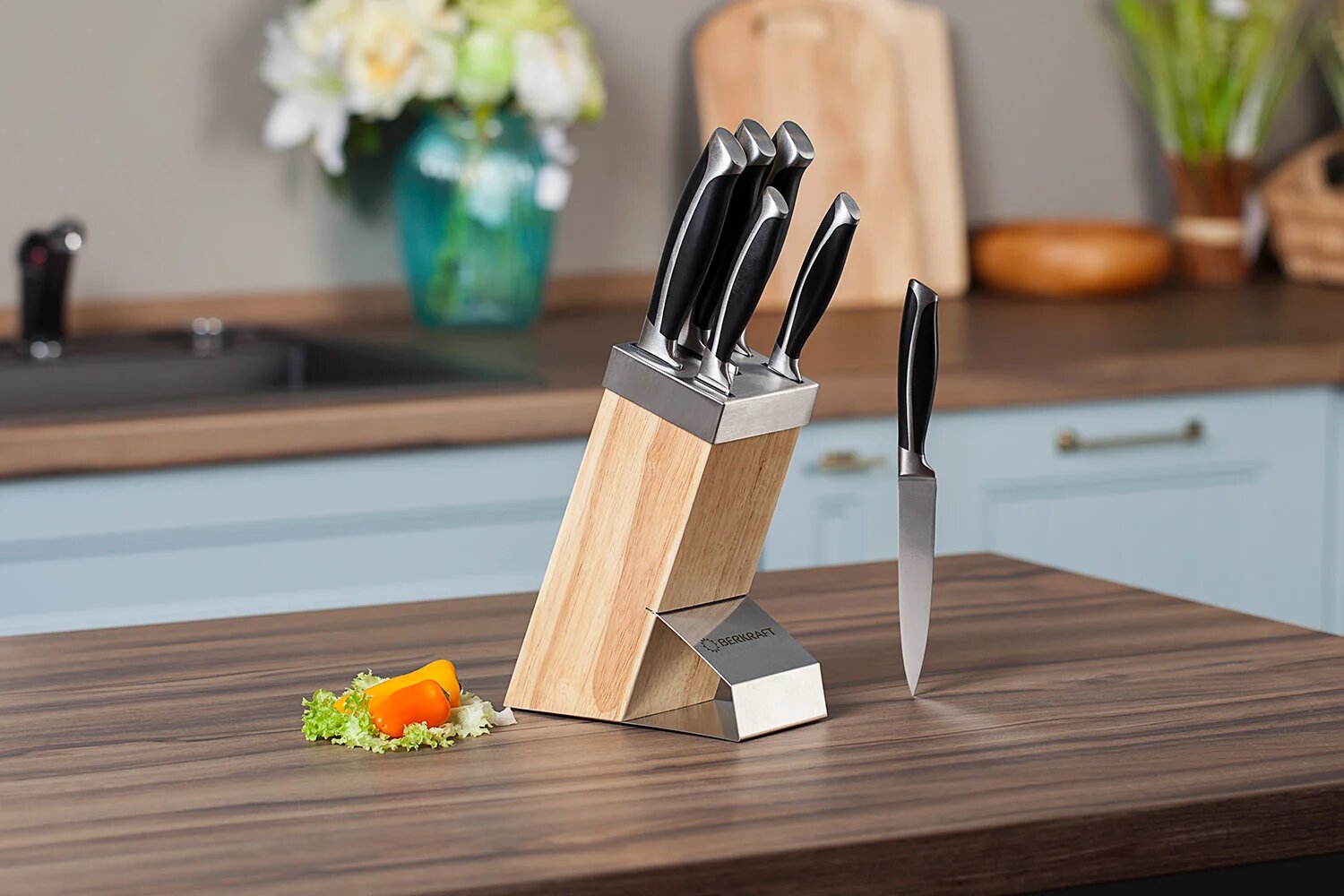 set di coltelli in cucina