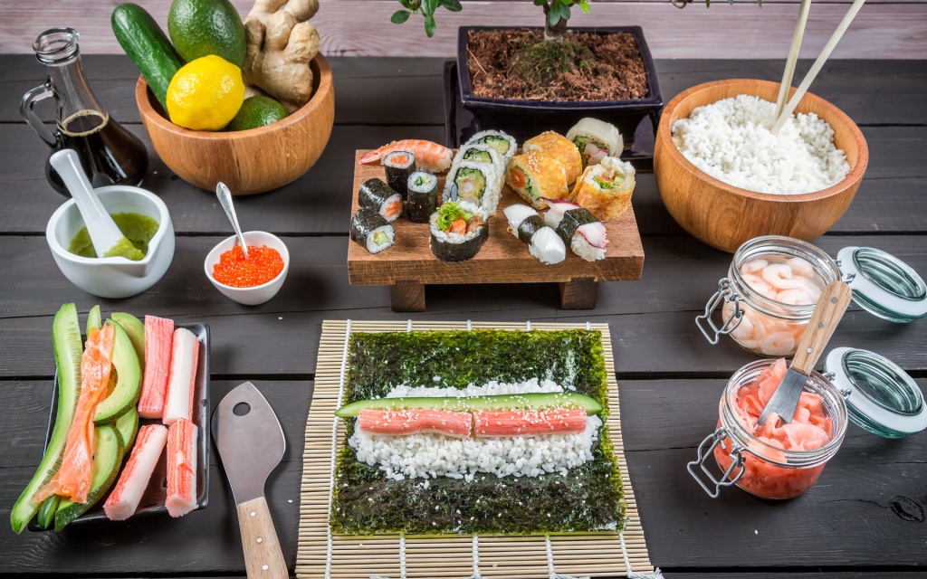 prodotti di sushi