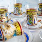 bicchieri da tè armudy con foto turca