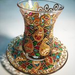 Bicchieri da tè Armudy, opzioni turche, foto