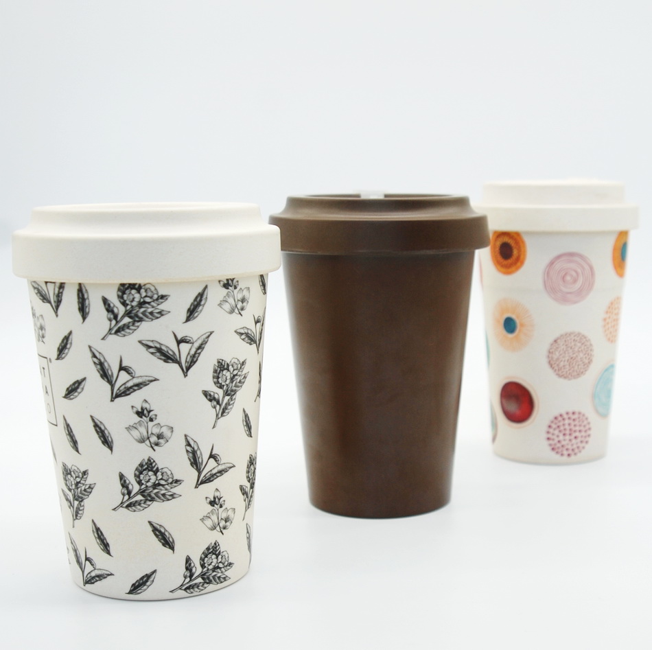 tazze da caffè in bambù