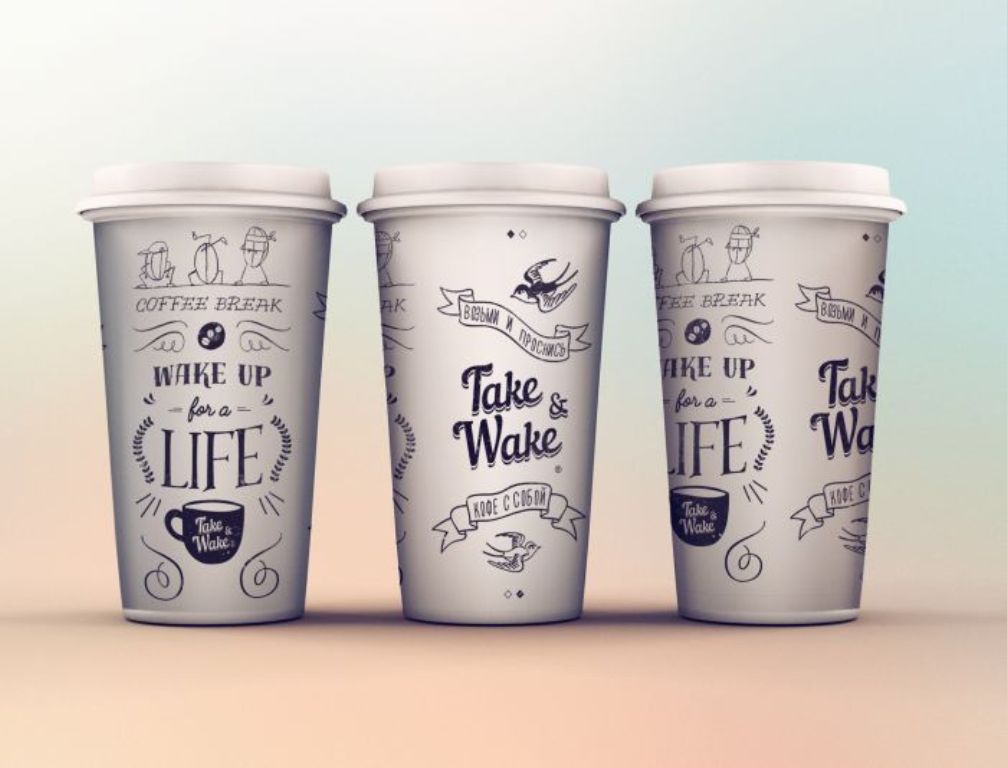 bicchieri di carta per il caffè