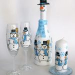 decorazioni di bicchieri per foto di Capodanno