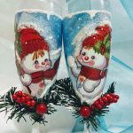 Decorazione di bicchieri per idee di Capodanno