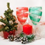 decorazioni di bicchieri per foto di capodanno