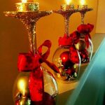 decorazione di bicchieri per la recensione della foto di capodanno