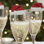 decorazione di bicchieri per il design fotografico di capodanno