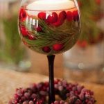 decorazioni di candelieri in vetro per il nuovo anno