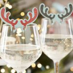 decorare i bicchieri per il nuovo anno con le corna