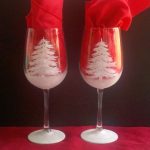 decorazione di bicchieri per il design del nuovo anno