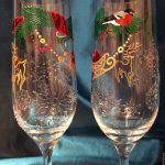 decorazione di bicchieri per foto di design di capodanno