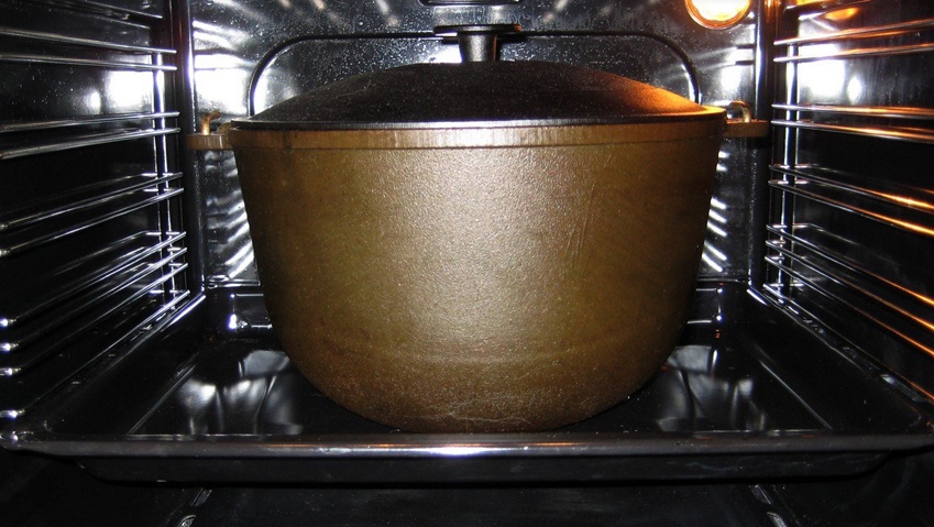 come riscaldare un calderone nel forno
