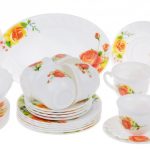 set di piatti piani per foto di design della cucina