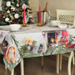 Decorazioni fotografiche con tovaglie e tovaglioli di Capodanno