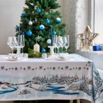 Idee per tovaglie e tovaglioli di Capodanno per gli interni