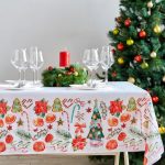 Foto dell'interno di tovaglie e tovaglioli di Capodanno